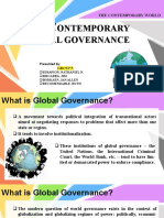 Contemporary Global Governance