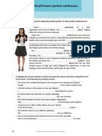 Standard - Grammar - U1.3 - Present Perfect - Present Perfect Continuous