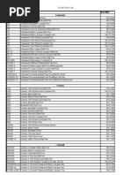 Cross Price List 2011