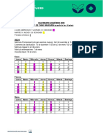 Calendario Académico Curso de Chino Mandarín 2023