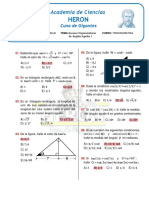 Academia Heron, Trigonometria, PRACTICA, Razones Trigonometricas de Angulos Agudos I, Prof. Gastello.