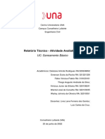 Relatorio Tecnico - UC - Saneamento - Básico PDF