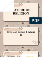 Nature of Religion