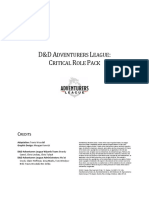 DD Adventurers League Critical Role Pack v1.0