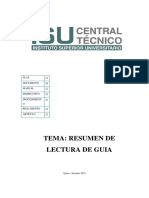 Tema: Resumen de Lectura de Guia: Plan Documento Manual Instructivo Procedimient O