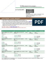 Eva Air Electronic Ticket-Emd Receipt For Sheila Wong Shee Yan 5368ag