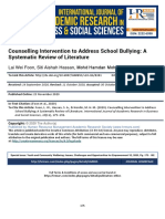 Counselling Intervention To Address School Bullying A Systematic Review of Literature