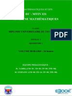 Analyse Mathématique (1) - 1