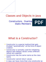 Classes and Objects in Java: Constructors, Overloading, Static Members