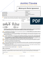 Motorcycle Rental Agreement - AdMo Tours