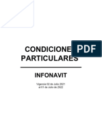 Condiciones Particulares INFONAVIT