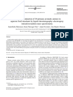 Specific Determination of 20 Primary Aromatic Amines in Aqueous Food Simulants by Liquid Chromatography-Electrospray Ionization-Tandem Mass Spectrometry