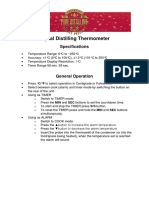 Digital Distilling Thermometer Instructions