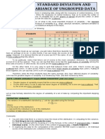 Standard Deviation (Ungrouped Data)