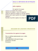 MetodologiasLaboratoriais 3 Extração Secagem Solventes