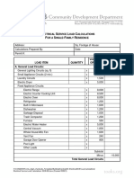 E6 Electrical Service Load