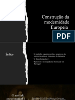 Construção Da Modernidade Europeia