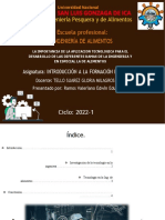 La Importancia de La Aplicacion Tecnologica para El Desarrollo de Las Diferentes Ramas de La Ingenieria y en Especial La de Alimentos