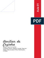 Auxiliar de Cozinha (Fundação Das Artes)