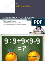 Assessment of Learning