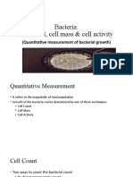 Topic 2e-Bacterial Cell Count, Mass & Activity