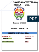 DHARESH Chemistry Project On Electrochemical Cell