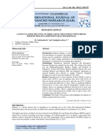 A Study To Assess The Level of Stress Among The Patients With Chronic Diabetes Mellitus Admitted in Selected Hospitals