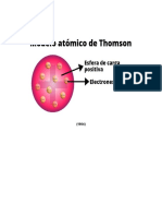 Modelo Atómico Señalado Con Sus Partes de de Thomson y Rutherford