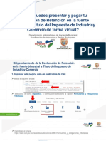 Manual para Presentación y Pago de La Declaración Bimestral de Retención A Título de Industria y Comercio