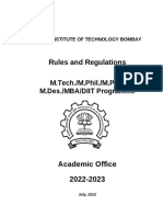 M Tech Rules