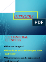 Integers - Distance and Absolute Value