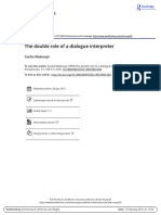 WADENSJO 1993 - The Double Role of A Dialogue Interpreter