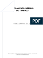 Reglamento Interno de Trabajo - CUIDA