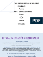 Cuadro Sinóptico y Cuestionario Ecología