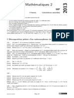 Mathématiques 2: 4 Heures Calculatrices Autorisées