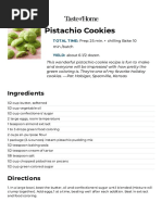 Pistachio Cookies