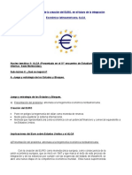 Implicaciones de La Creación Del EURO, en El Futuro de La in