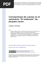 Queipo, Rodrigo (2015) - Concepciones de Cuerpo en El Seminario "El Sinthome" de Jacques Lacan