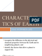 Characteristics of Earth