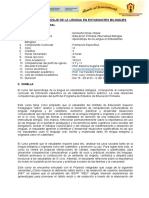 Sílabo A Prendizaje de La Lengua en Estuidnates Bilingues