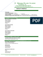 Faculty Profile