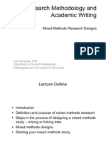 Mixed Methods Research Designs