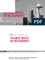 21 - Inglês No Restaurante 2