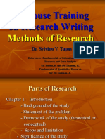 Methods of Research Revised