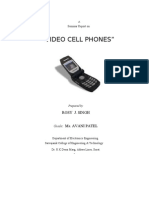 "Video Cell Phones": Seminar Report On