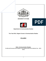 25 M.sc. I & II Communication Studies (For College & Dept.)