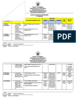 Action Plan Template English Department A.salita