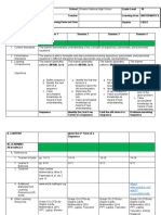 I. Objectives: Teaching Dates and Time