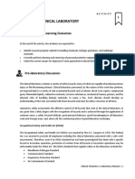 Activity 1 - Safety in The Clinical Laboratory