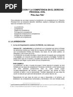 Jurisdiccion y La Competencia en El Derecho Procesal Civil - Bolivia